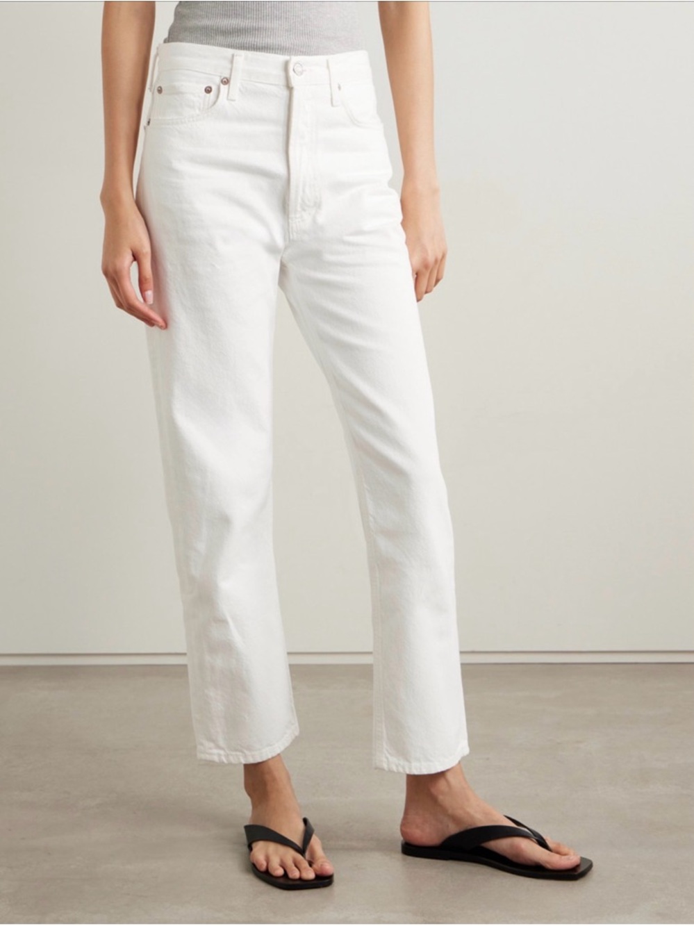 AGOLDE '90s Pinch Waist Cropped High-rise Straight Jeans 25